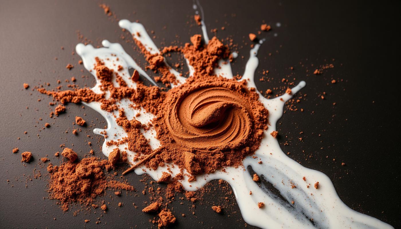 Cacao en poudre et lait